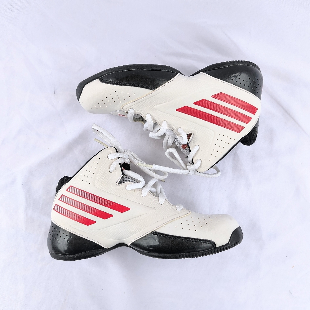ADIDAS 2014 3 series Red & White Hightop Sneaker Kids Junior 12 K